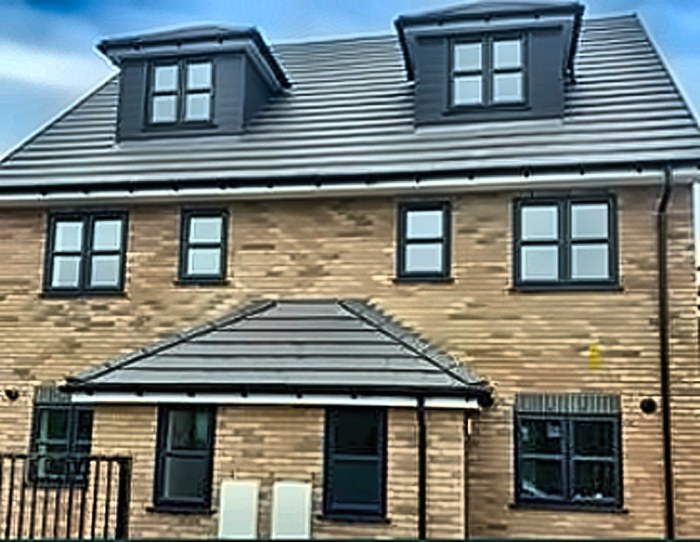 A completed scheme of family-scale supported homes